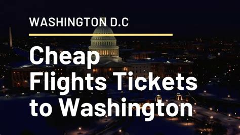 cheap flights to washington dc